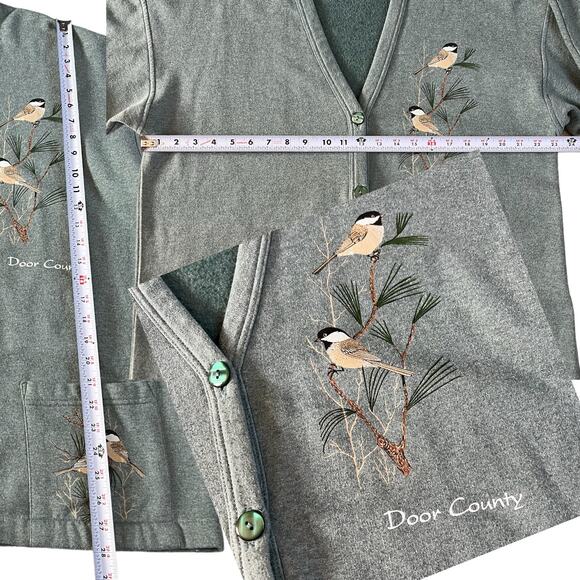 Northern Woods Clothing Co. Door County Wisconsin Cardigan Shacket Sz L - Picture 3 of 5